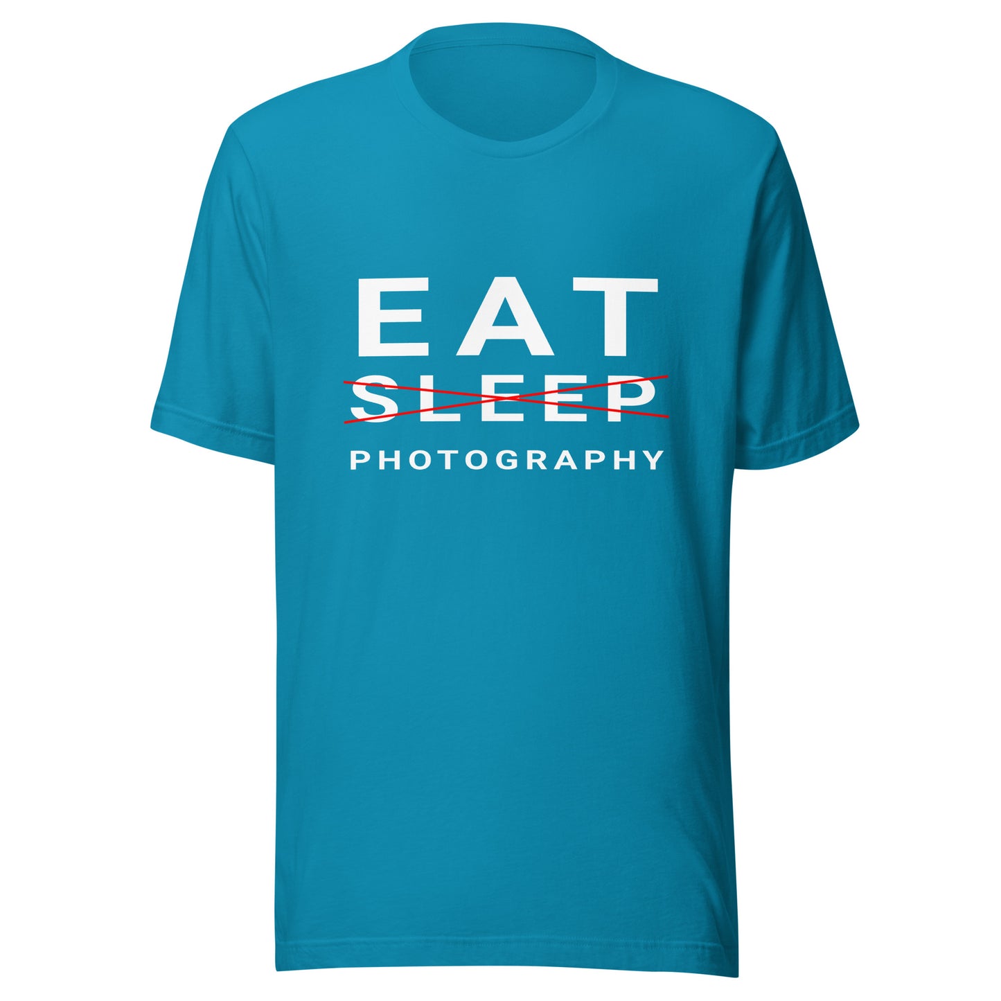 Eat/Sleep/Photography T-shirt - White Text