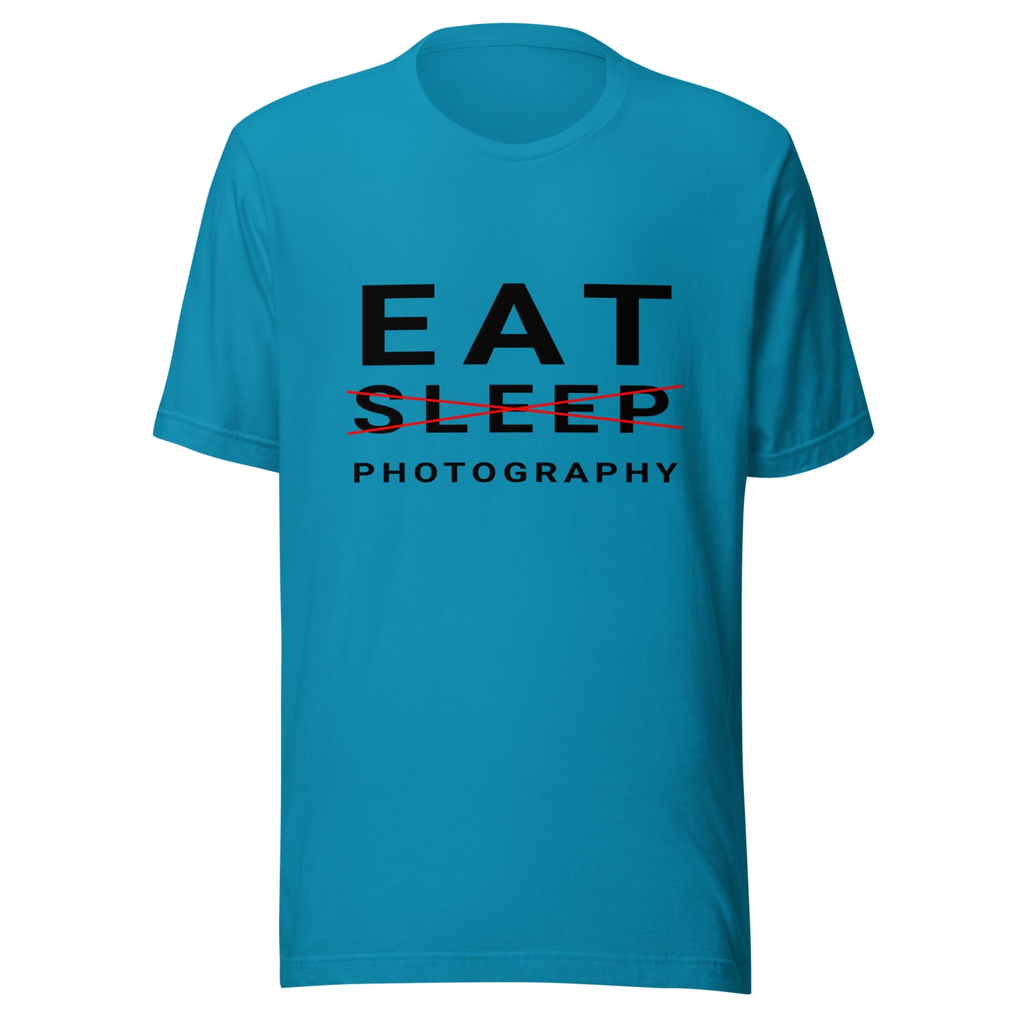 Eat/Sleep/Photography T-shirt - Black Text