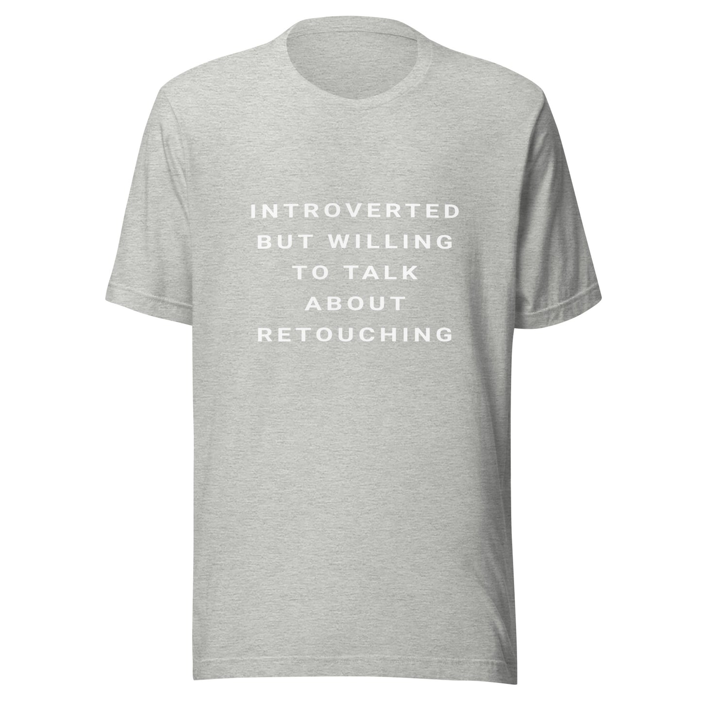 Introverted Retouching T-shirt - White Text