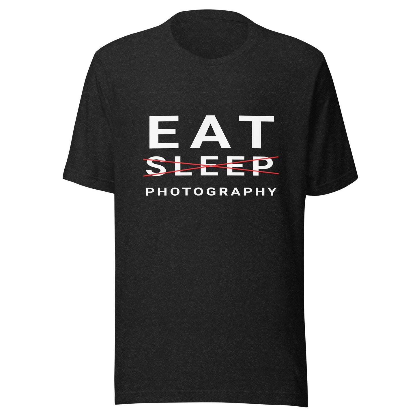 Eat/Sleep/Photography T-shirt - White Text