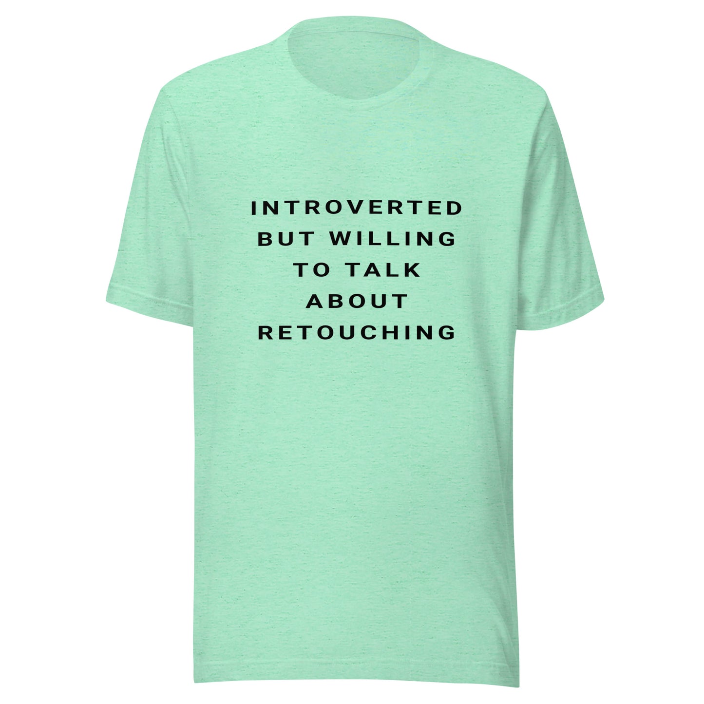 Introverted Retouching T-shirt - Black Text