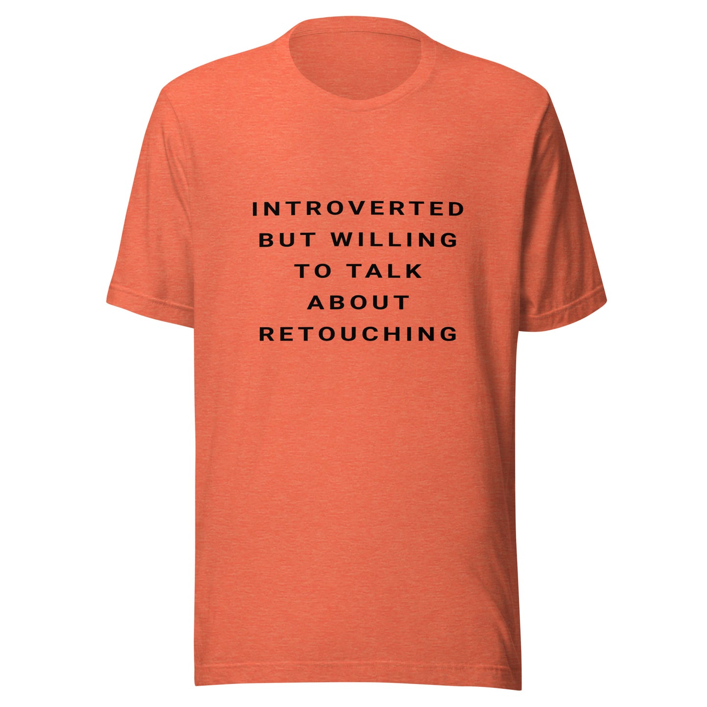 Introverted Retouching T-shirt - Black Text