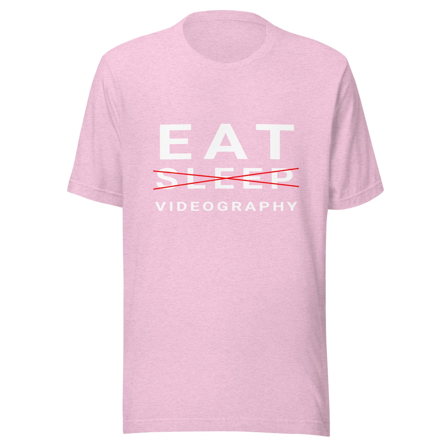 Eat/Sleep/Videography T-Shirt - White Text