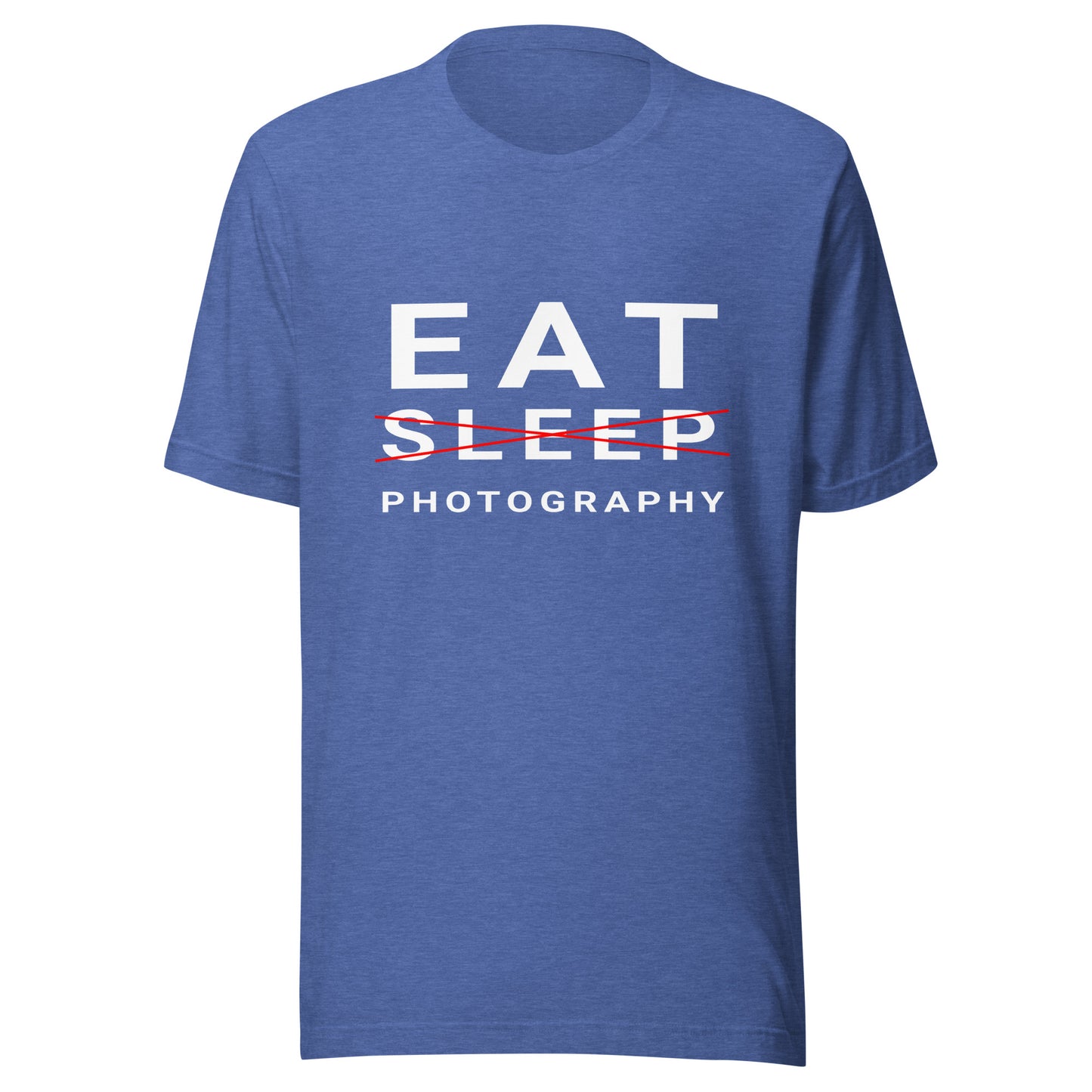 Eat/Sleep/Photography T-shirt - White Text