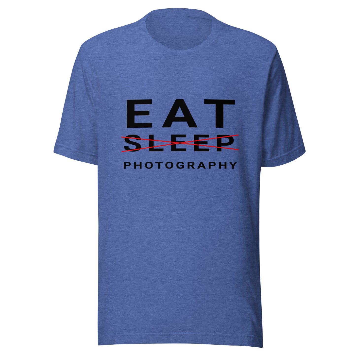 Eat/Sleep/Photography T-shirt - Black Text