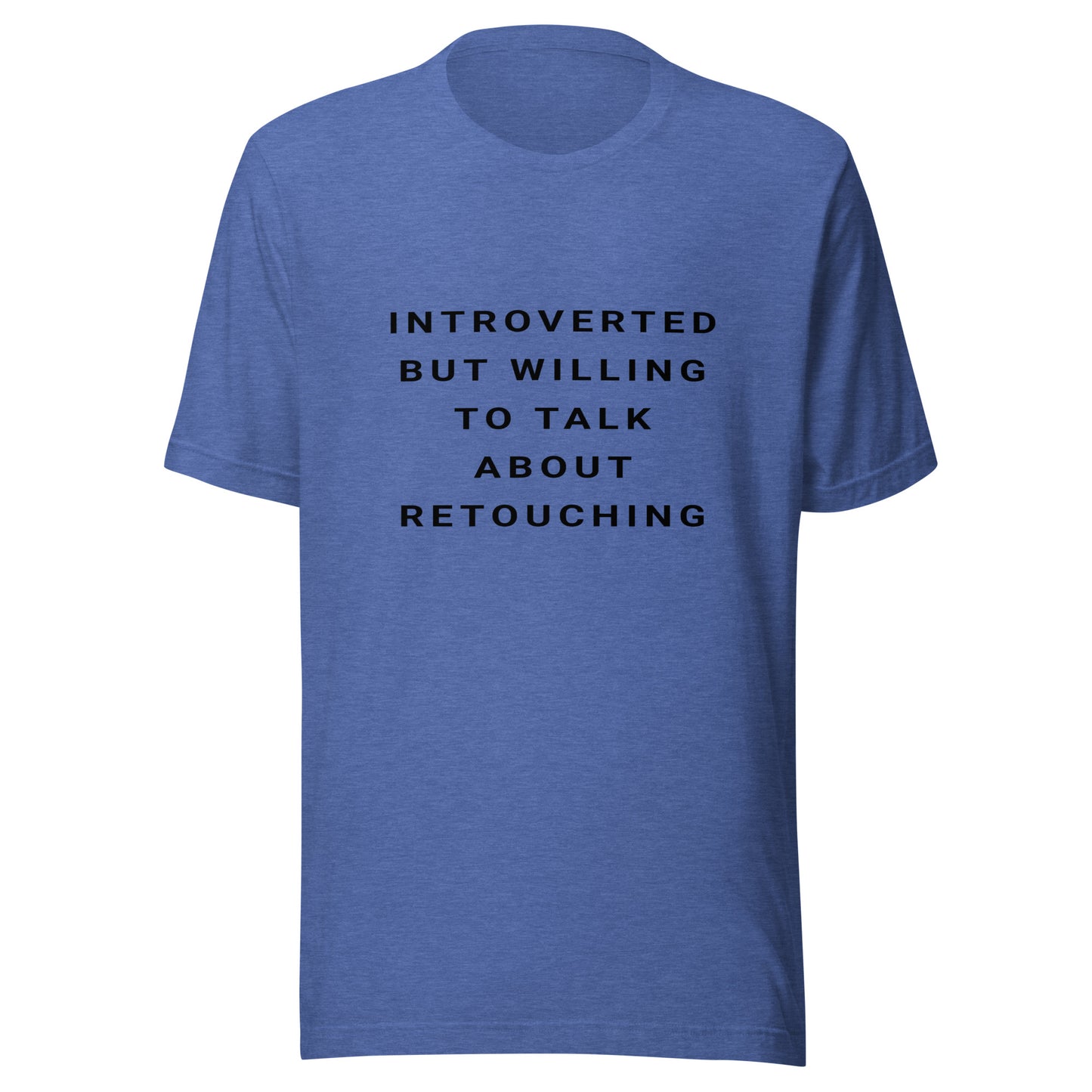 Introverted Retouching T-shirt - Black Text