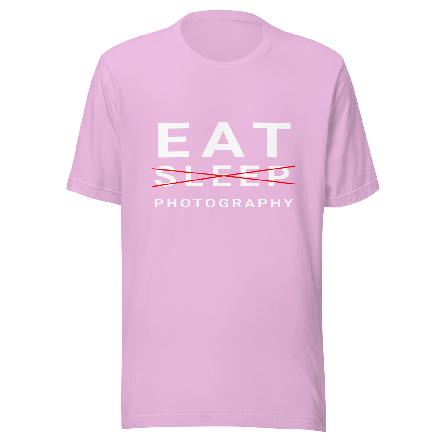 Eat/Sleep/Photography T-shirt - White Text