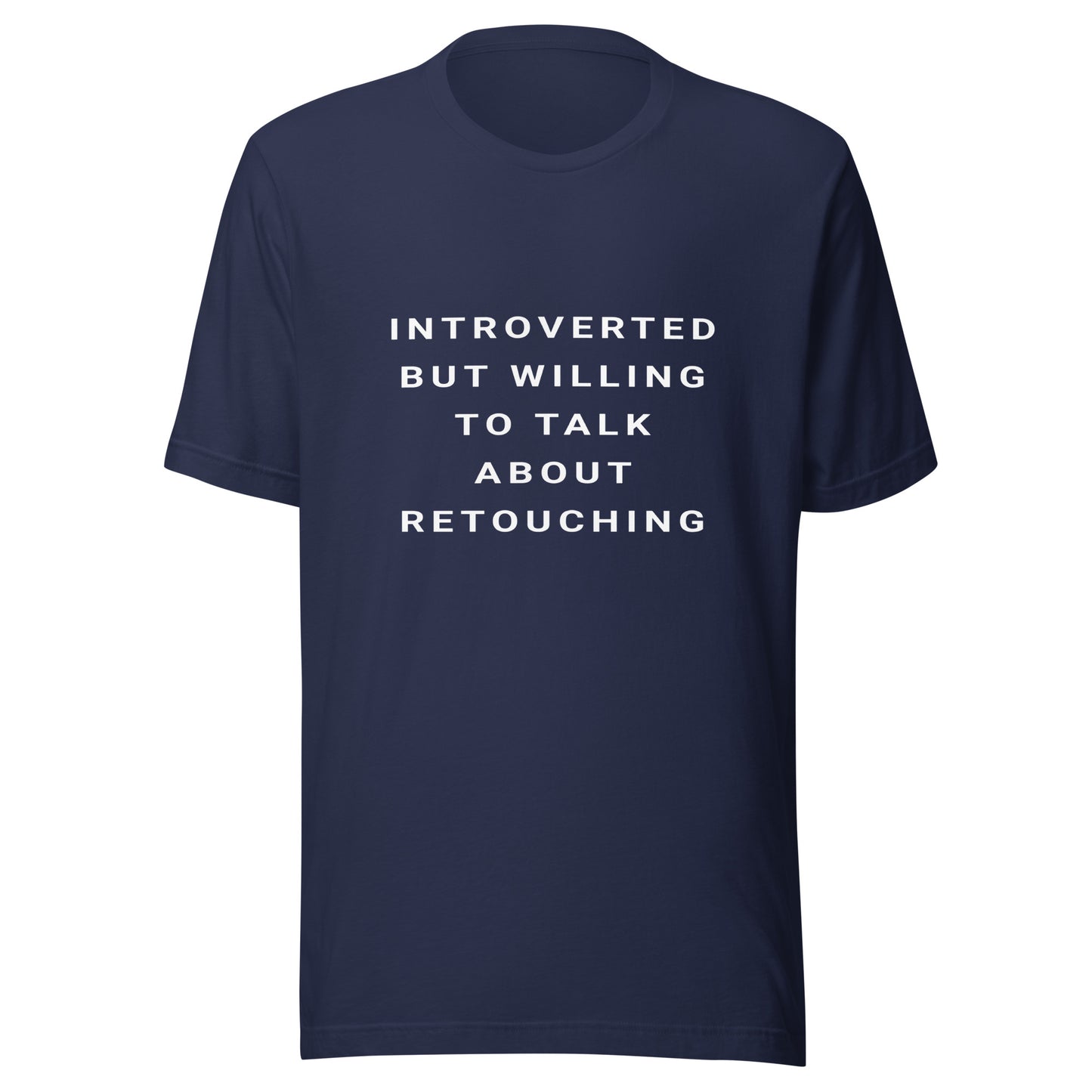 Introverted Retouching T-shirt - White Text