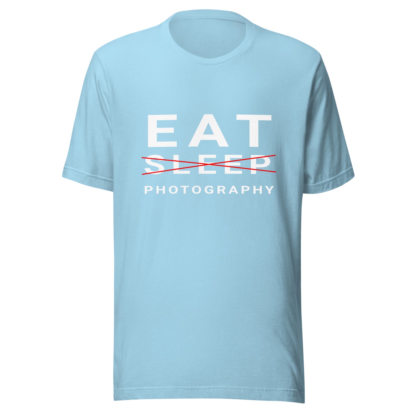 Eat/Sleep/Photography T-shirt - White Text