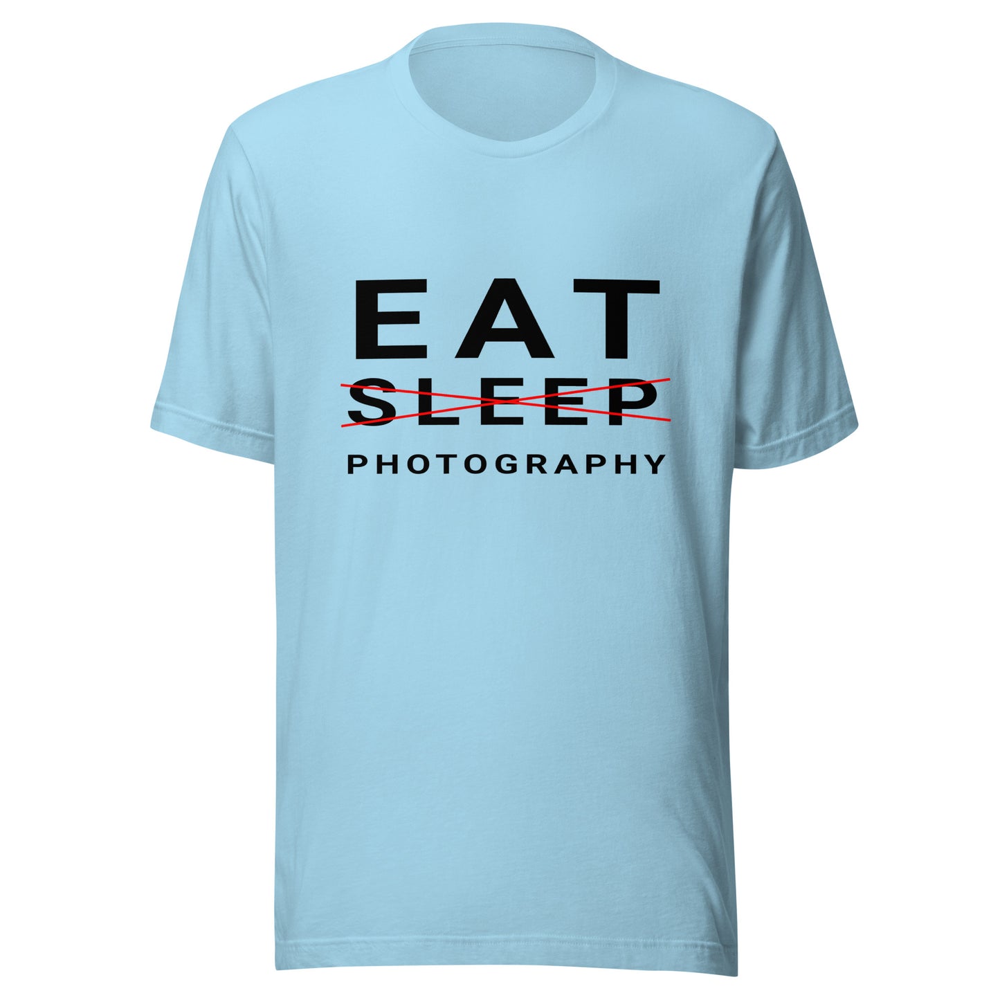 Eat/Sleep/Photography T-shirt - Black Text