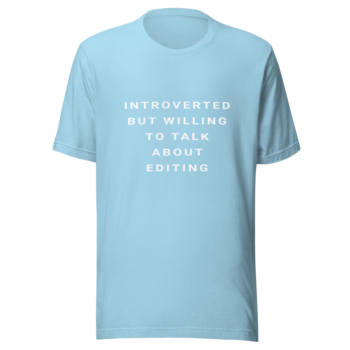 Introverted Editing T-shirt - White Text