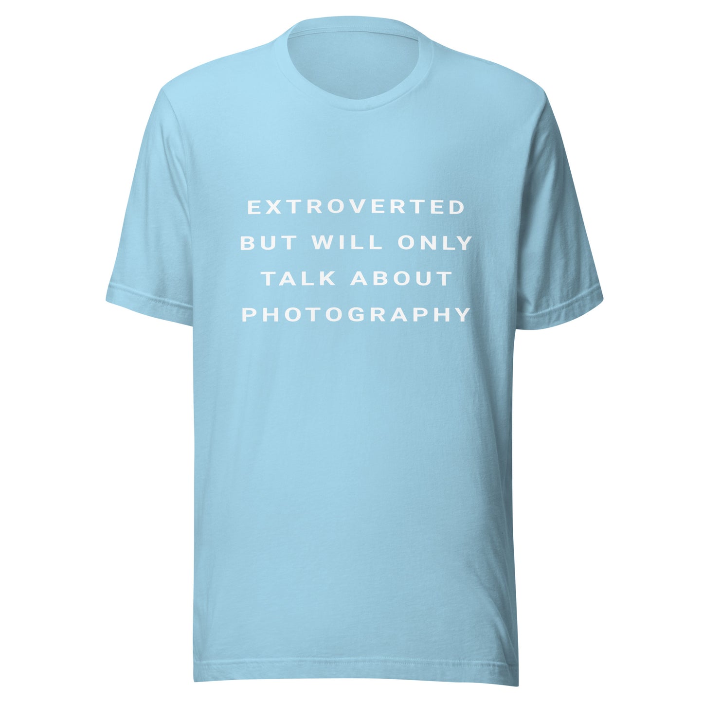 Extroverted Photographer T-shirt - White Text