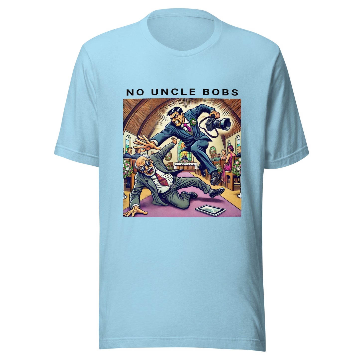 No Uncle Bobs Wedding Photography T-Shirt - Black Text