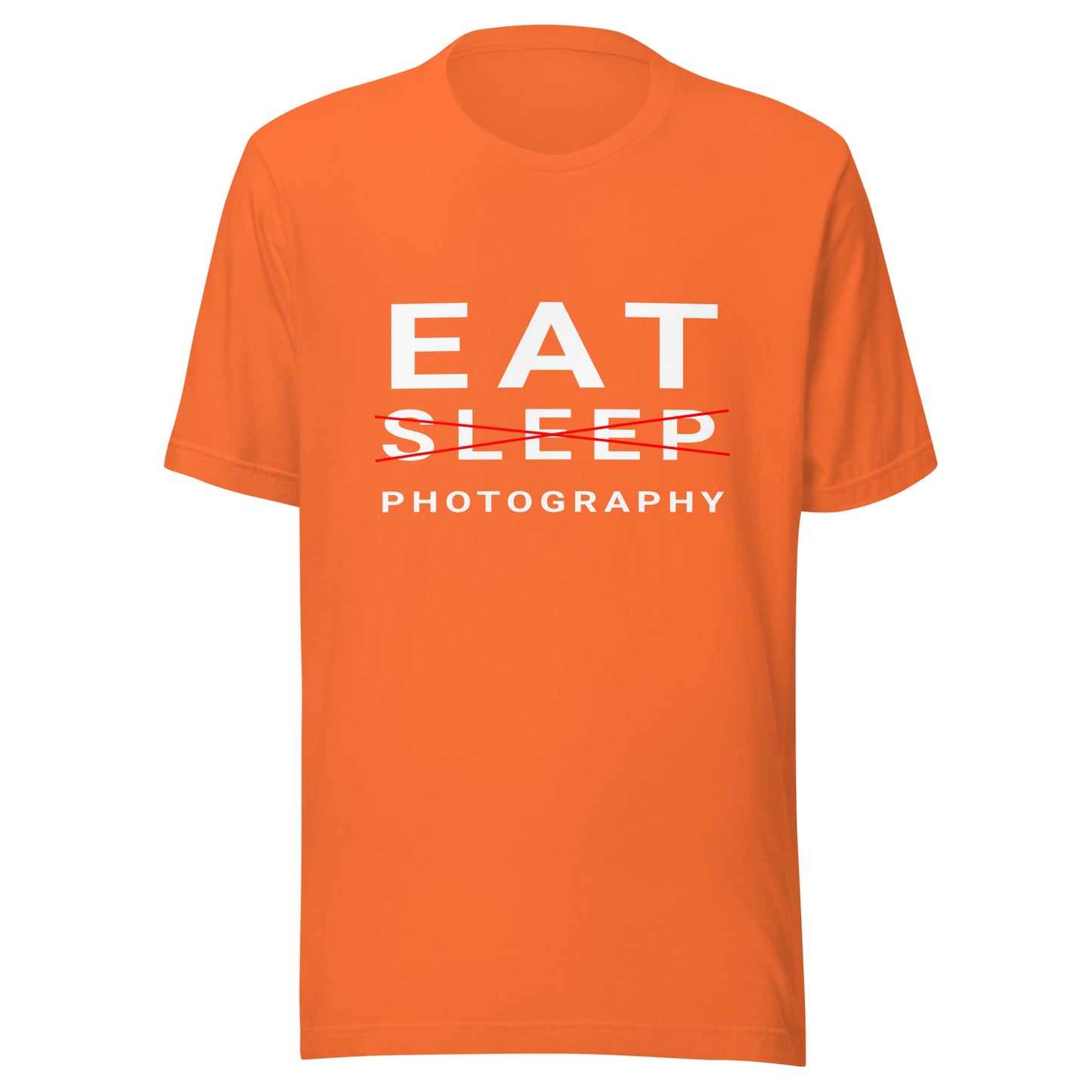 Eat/Sleep/Photography T-shirt - White Text