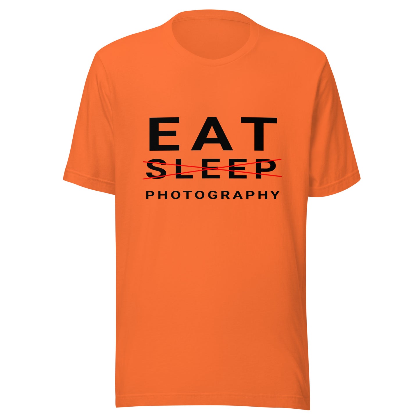 Eat/Sleep/Photography T-shirt - Black Text