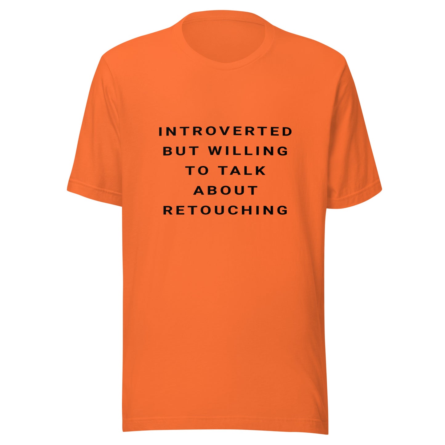 Introverted Retouching T-shirt - Black Text