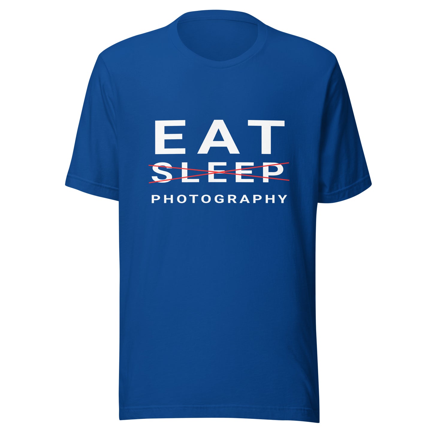 Eat/Sleep/Photography T-shirt - White Text